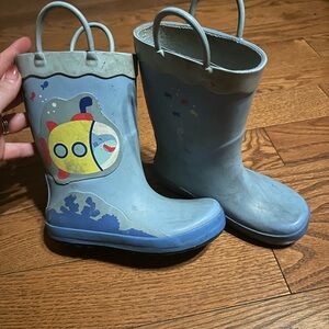 Target Blue Submarine Kids Rain Boots